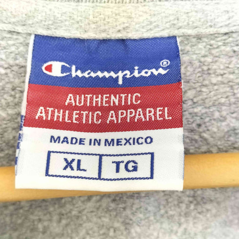 チャンピオン Champion 00s 前Vガゼット WIKINGS 刺繍 クルーネックスウェット メンズ import:XL